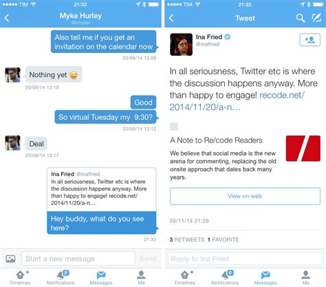 twitter expands direct messaging to include public tweets