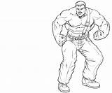 Coloring Pages Strong Man Haggar Printable Strongman Sheets Sketch Template Another sketch template