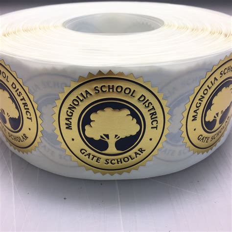 custom certificate seals embossed seal sticker labels