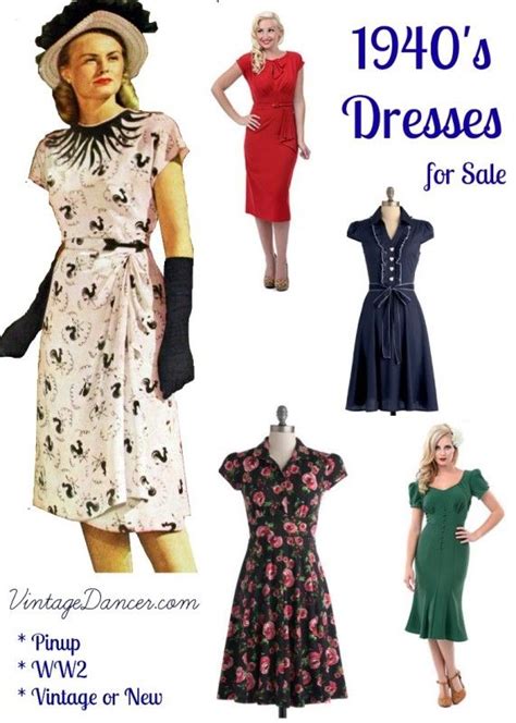 10 websites with 1940s dresses for sale 1940s dresses 1940s fashion 40s fashion