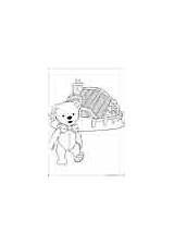 Coloring Andy Pandy Pages Color Cartoon Bear Kids sketch template