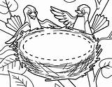 Nest Coloring Bird Pages Their Couple Printable Place Getdrawings Getcolorings Color Tocolor sketch template