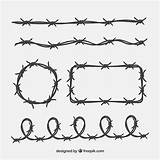Wire Barbed Vector Collection Fence Getdrawings Vectors sketch template
