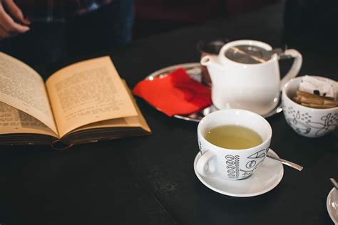 Cup Tea Book Cup Of Tea Café Drink Hands Relax Piqsels