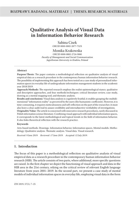 qualitative research paper sample
