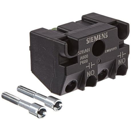 siemens bah heavy duty touch safe contact block  mm  contact     vac contact