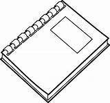 Notebook Spiral Clip Clipart Vector Clker sketch template