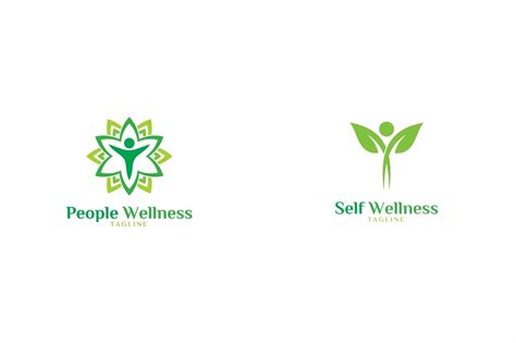 wellness logo bundle  branding logo templates creative market