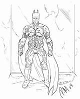 Coloring Pages Knight Arkham Batman Deathstroke Sketch Related sketch template