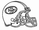 Coloring 49ers Helmet Football Pages Nfl Francisco San Helmets Logo Chiefs Cowboys Dallas Print Patriots Drawings American Packers Steelers Bay sketch template