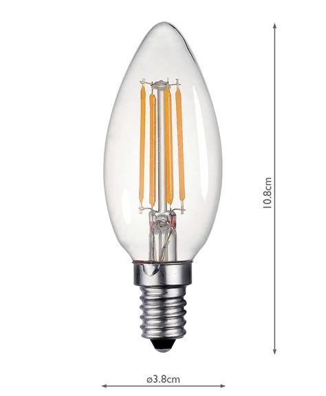 pack dimming  led candle bulb warm white  lumen