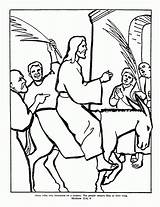 Triumphal Donkey Jerusalem sketch template