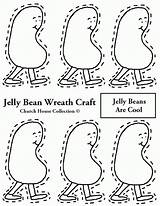 Jelly Bean Coloring Printable Wreath Pages Beans Template Cave City School Craft Kids Church House Belly Popular Templates Coloringhome Version sketch template