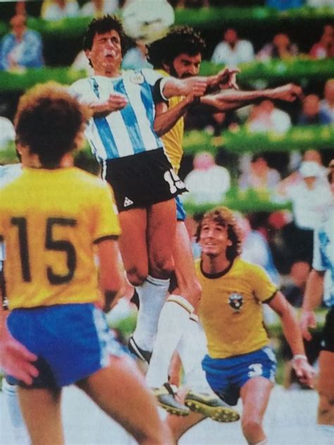 Daniel Passarella Argentina Vs Brasil 1982 Seleccion Argentina De