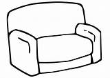 Couch Coloring Large sketch template