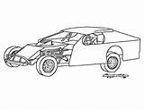 Dirt Modified Coloring Pages Track Clipart Car Late Race Model Colouring Cars Imca Drawing Indy Open Wheel Template Clip Racing sketch template