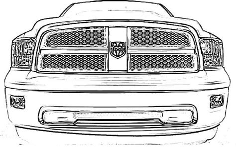 pin  dodge cars coloring pages