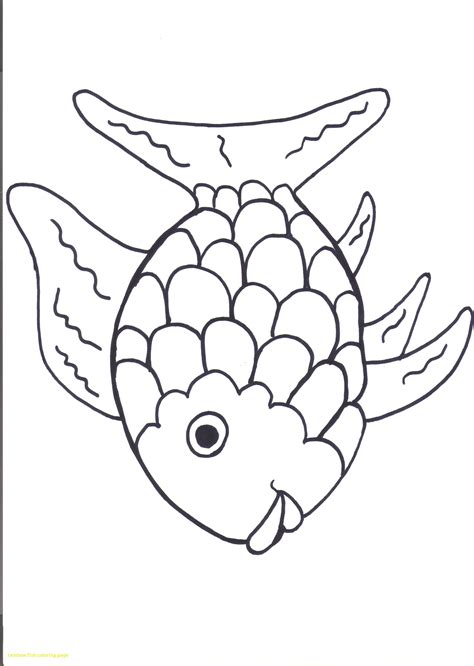 rainbow fish coloring page  getdrawings