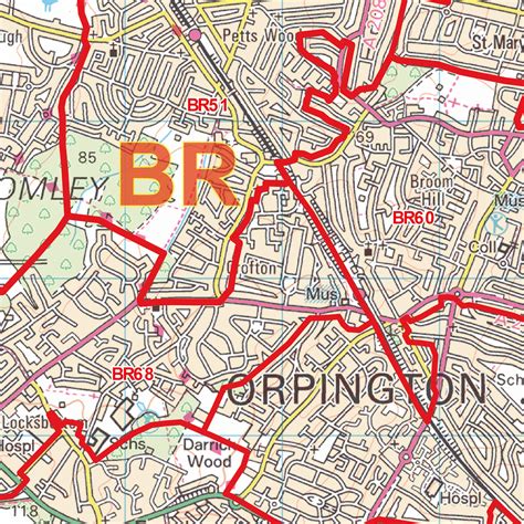 bromley postcode map br map logic