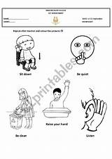 Rules Classroom Colouring Worksheet Preview Worksheets sketch template