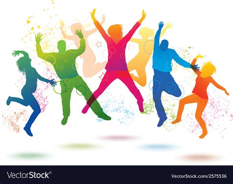 colorful background  dancing people royalty  vector