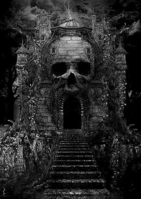 Skull Door Dark Fantasy Art Skull Art Art