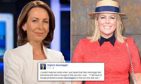 virginia haussegger and samantha armytage met in a job interview
