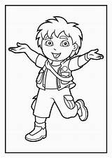 Diego Coloring Pages Printable Dora Explorer Go Chargers San Kids Colouring Color Epic Print Getdrawings Getcolorings Printables Comments Related Posts sketch template