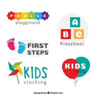 kids logo images  vectors stock  psd