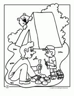 camp activities camping coloring pages