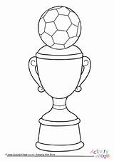Trophy Colouring Pages Coloring Football Soccer Sports Popular sketch template