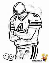 Football Coloring Pages Quarterback Real Kids Print Yescoloring sketch template