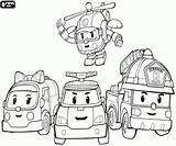 Poli Robocar Coloring Pages Printable Car Robo Coloriage Book Printables Kids Visit Sheets Tayo sketch template