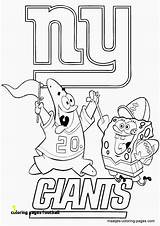 Coloring Giants Pages York Football Nfl Ny Printable Broncos Baseball Spongebob Logo Mets Jets Boise State Batter Sf Knicks Drawing sketch template
