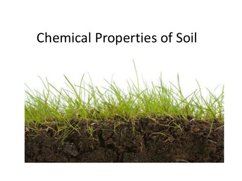 chemical characteristics  soil