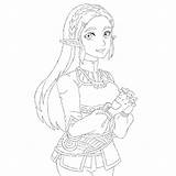 Zelda Botw Colored sketch template