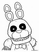 Bonnie Fnaf Coloring Pages Freddy Nights Five Phantom Toy Printable Withered Colouring Color Getcolorings Draw Print Template Cartoon sketch template