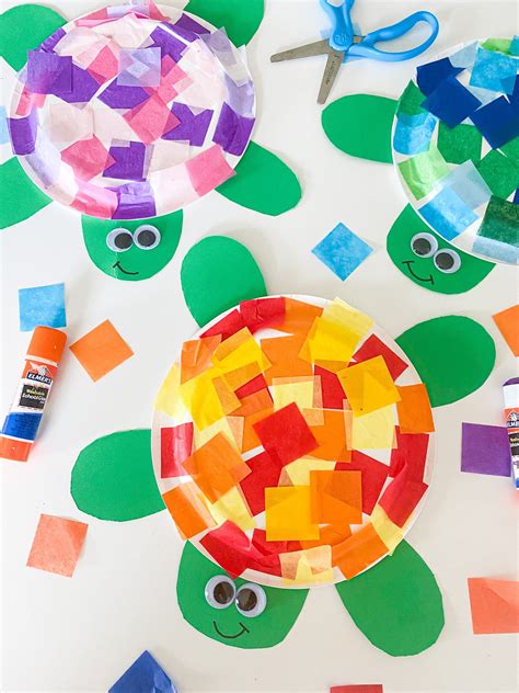 cute turtle crafts  preschoolers  abcdee learning