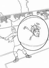 Barry Tennis Ball sketch template