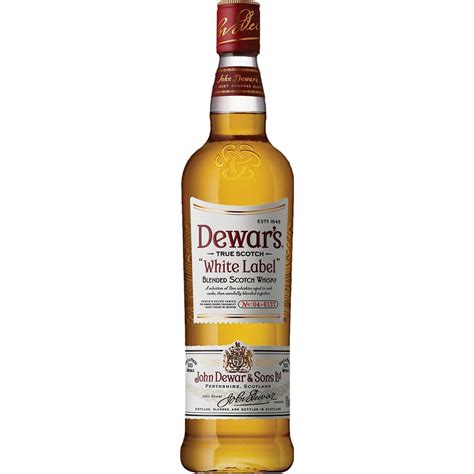 white label whisky blend escoces botella  cl dewars supermercado el corte ingles el corte