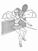 Tennis Coloring Pages Kids Printable Bright Colors Favorite Choose Color sketch template