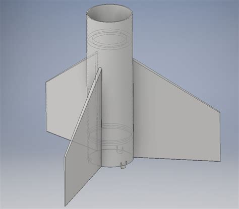 tail section    printed model rocket rrocketry