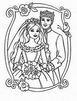 Coloring Pages Wedding Barbie Printable Kids Colouring King Queen Queens Teacher Students Search Again Bar Case Looking Don Print Use sketch template