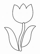 Tulipan Tulipe Fleur Tulipes Coloring Coloriages Maternelle Dessiner Trouvé sketch template