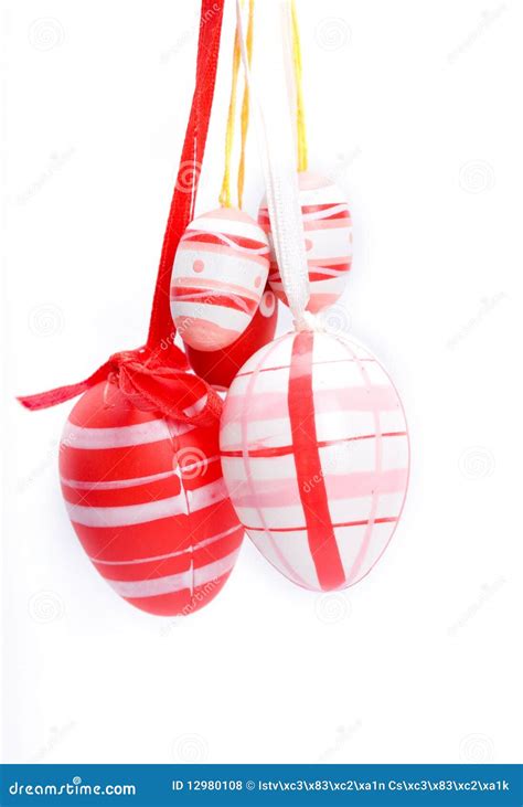 easter eggs hanging stock photo image  concept design