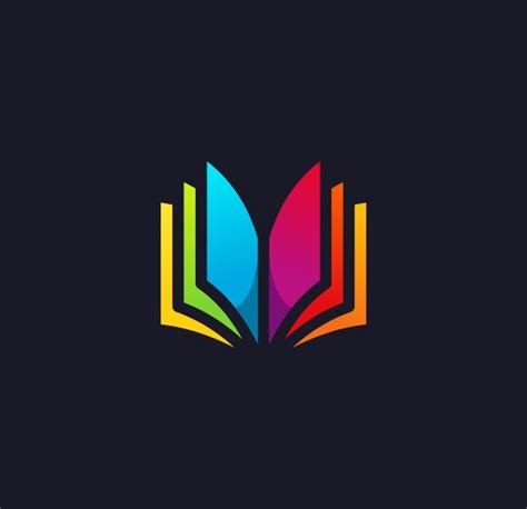 colorful book logo design book logo modern logo design inspiration book logo design