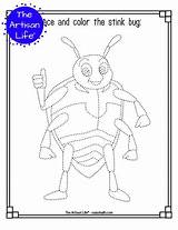 Trace Tracing Bug Insect Pages Printable Color Stink sketch template