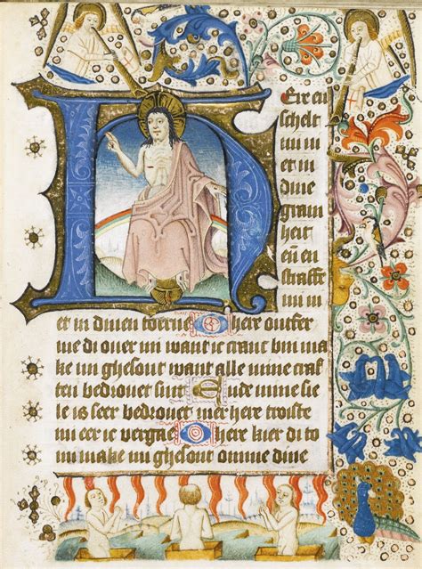 Book Of Hours Use Of Utrecht In Dutch Illuminated Manuscript On