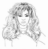 Coloring Beyonce Pages Drawing People Famous Rihanna Spears Britney Para Colorear Famosos Eminem Print Dibujo Color Printable Fashion Sketch Board sketch template