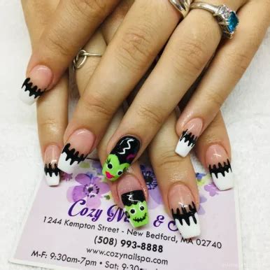 cozy nails spa  reviews price map address   bedford